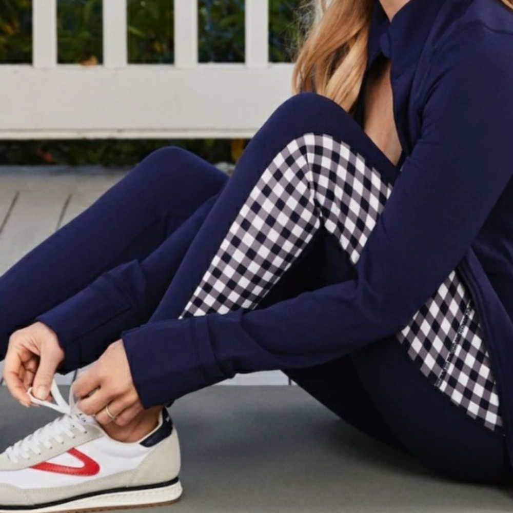 Draper James Panel Leggings in Navy Size Xs